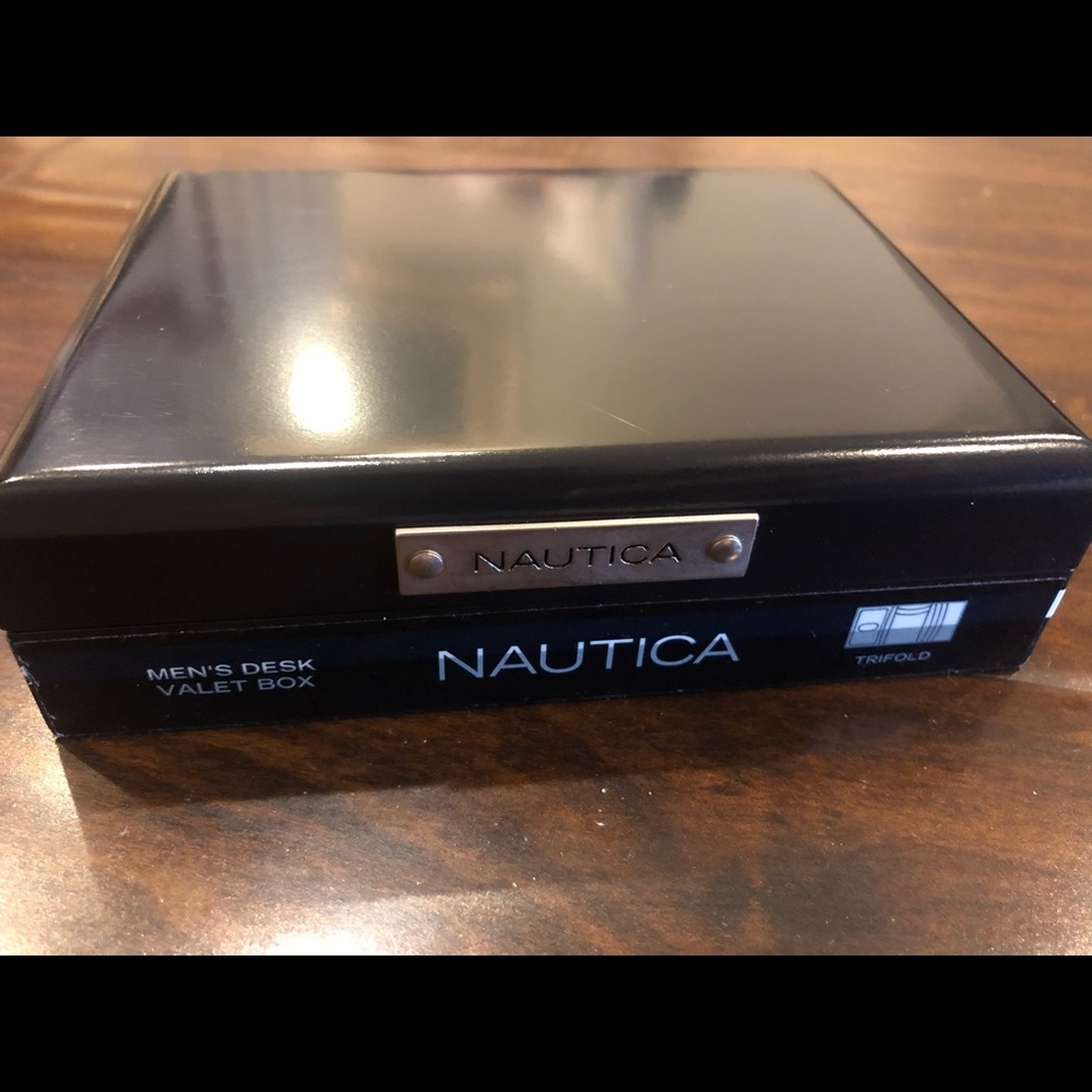 Nautica Gift Wallet Trifold with Box Black